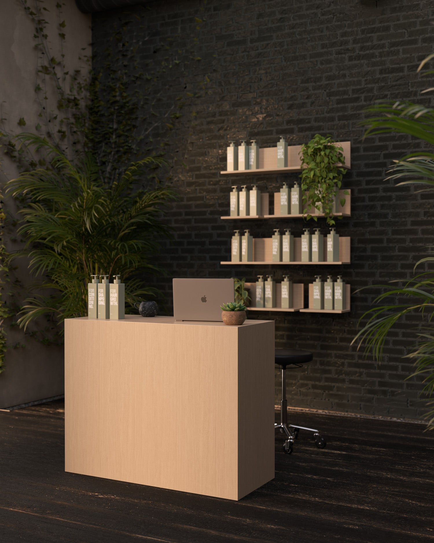 Welcome Oak - Recepcyjny blat z wzorem drewna dębowego